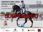 SUSPENDIDO CAMPEONATO DE DOMA CLÁSICA