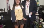 MEDALLA DE HONOR PARA VALENTINA RODRÍGUEZ CABALLERO